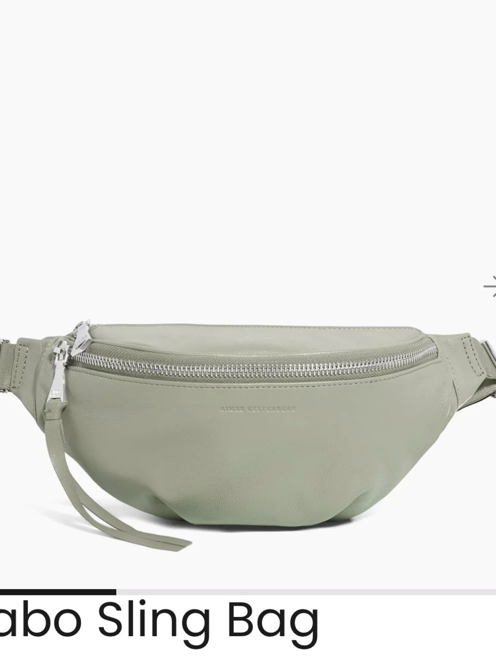 Aimee Kestenberg Tea Tree Cabo Leather Sling Bag with Coin Pouch